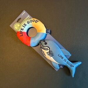 NWT Life is Good dog toys with squeaker, beach theme